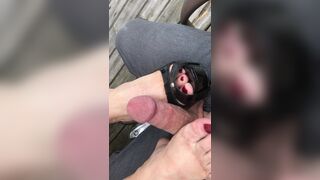 Feet legs hot wife