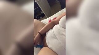 Latina Wife Cums With Vibrator