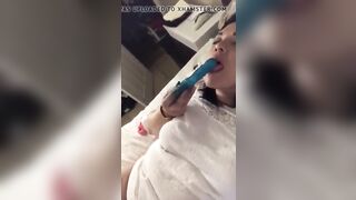 Latina Wife Cums With Vibrator