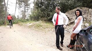Fucking on the road with a hot brunette - Carla Pons