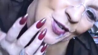 sachsen lady blonde mature cum face