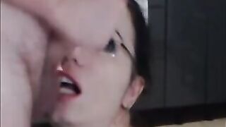 girl friend suck dick long time and eat cum