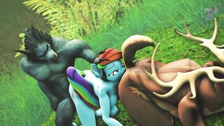 HornyForest - Trio in the woods SFM animation