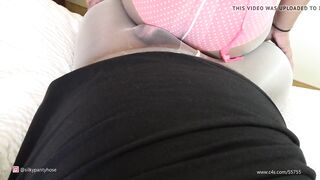 Pantyhose on Pantyhose Cock Teasing