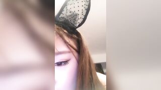 Chinese Girl Pleases Herself In Front of Camera