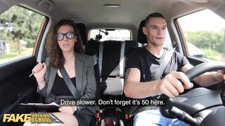 Fake Driving School MILF Emylia Argan fucks her student