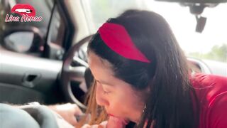EXHIBITIONISM - It makes me want to show my tits and suck the driver's dick on the highway