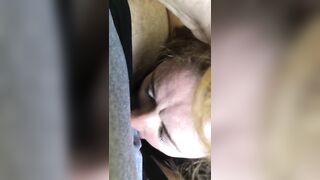 Granny sucking small thick cock