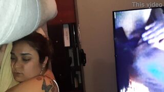 my husband masturbating by zoom with his ex while I he leaves my face full of milk