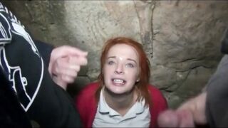 amateur bukkake gag on cum
