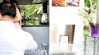 NannySpy Asian babysitter Jade Kush caught giving massage