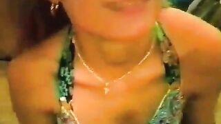 White slut sucks on a BBC