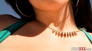 Busty babes wam outdoors