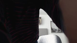 Innocent otaku girl just started as a webcam model