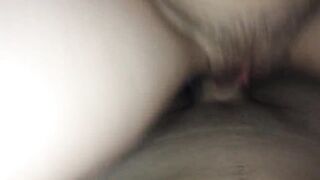 My girl friend rides my cock hard