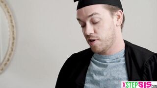 Got to fuck my big ass stepsister after our graduation