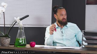 Dirty Babe Teases Her Teacher's Cock