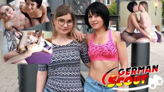 GERMAN SCOUT - CANDID BERLIN GIRLS’ FIRST FFM THREESOME PICKUP