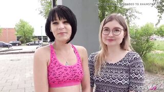 GERMAN SCOUT - CANDID BERLIN GIRLS’ FIRST FFM THREESOME PICKUP