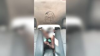 Too horny She couldn't wait | Creamy Pussy Rides Dick in Car