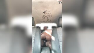 Too horny She couldn't wait | Creamy Pussy Rides Dick in Car