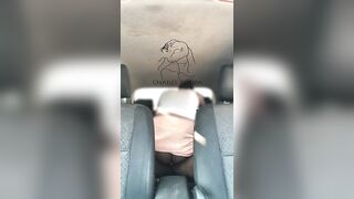 Too horny She couldn't wait | Creamy Pussy Rides Dick in Car