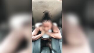 Too horny She couldn't wait | Creamy Pussy Rides Dick in Car