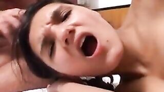 School girl anal and threesome cremepie