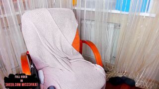 PLAYS WITH A HUGE MEMBER AND SHOWS FEET