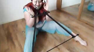 Steel Frame and Steel Gag Rigid Bondage!