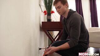 18yo Guy In Her First Porn Video With A Milf - 41