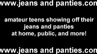 I love how hard you get when I tease you in my jeans