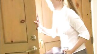 Sexy Alison in Pantyhose plays