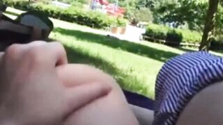 Risky anal sex at public pool