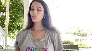 He cum on my face and sent to the backyard