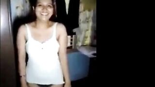 Girl showing asset