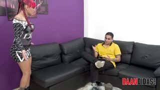Busty milf seduces her stepson