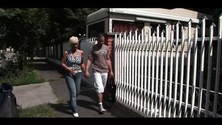 Yong boy picked up granny for fucking