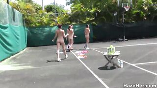 Hazing on the tennis court