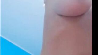Amateur - Big Boob Mature Blond - eats own Cum