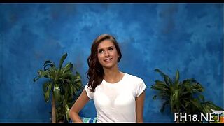 Babes share giant penis
