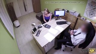 Bad agent fucks good student girl and approves her documents