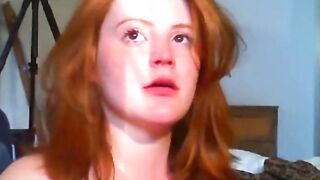 Redhead neighbour sucks a guys cock till happy end