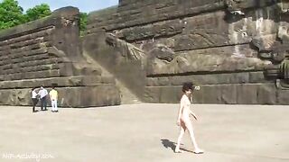 Spectacular Public Nudity With Miriam And Celine