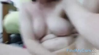 hot redhead MILF dildoing