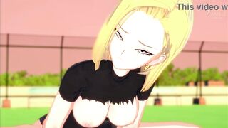 ANDROID 18 COWGIRL RIDING UNTIL HUGE CREAMPIE - DRAGON BALL