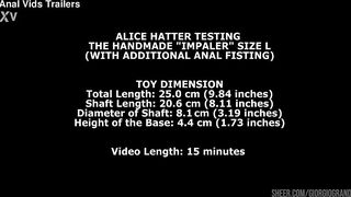 Ella Hollywood Testing The Handmade Impaler Size L (With Additional Anal Fisting) TWT149