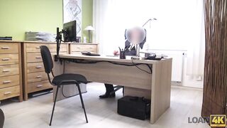 LOAN4K. Tricky loan agent is ready to help chick for sex...