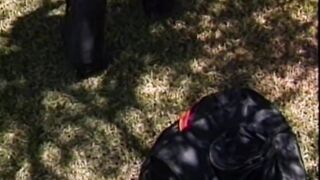 Classic Legend Chessie Moore Sucks A Big Black Cock While People Watch