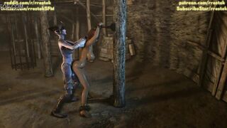 3D Monsters take turns to fuck Lisa Hamilton from DOA5 Animation